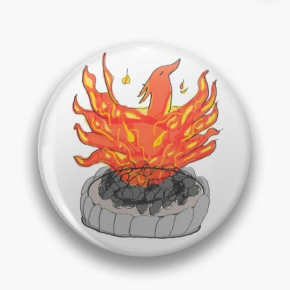 Pheonix fire pit button pin by CCLcurios